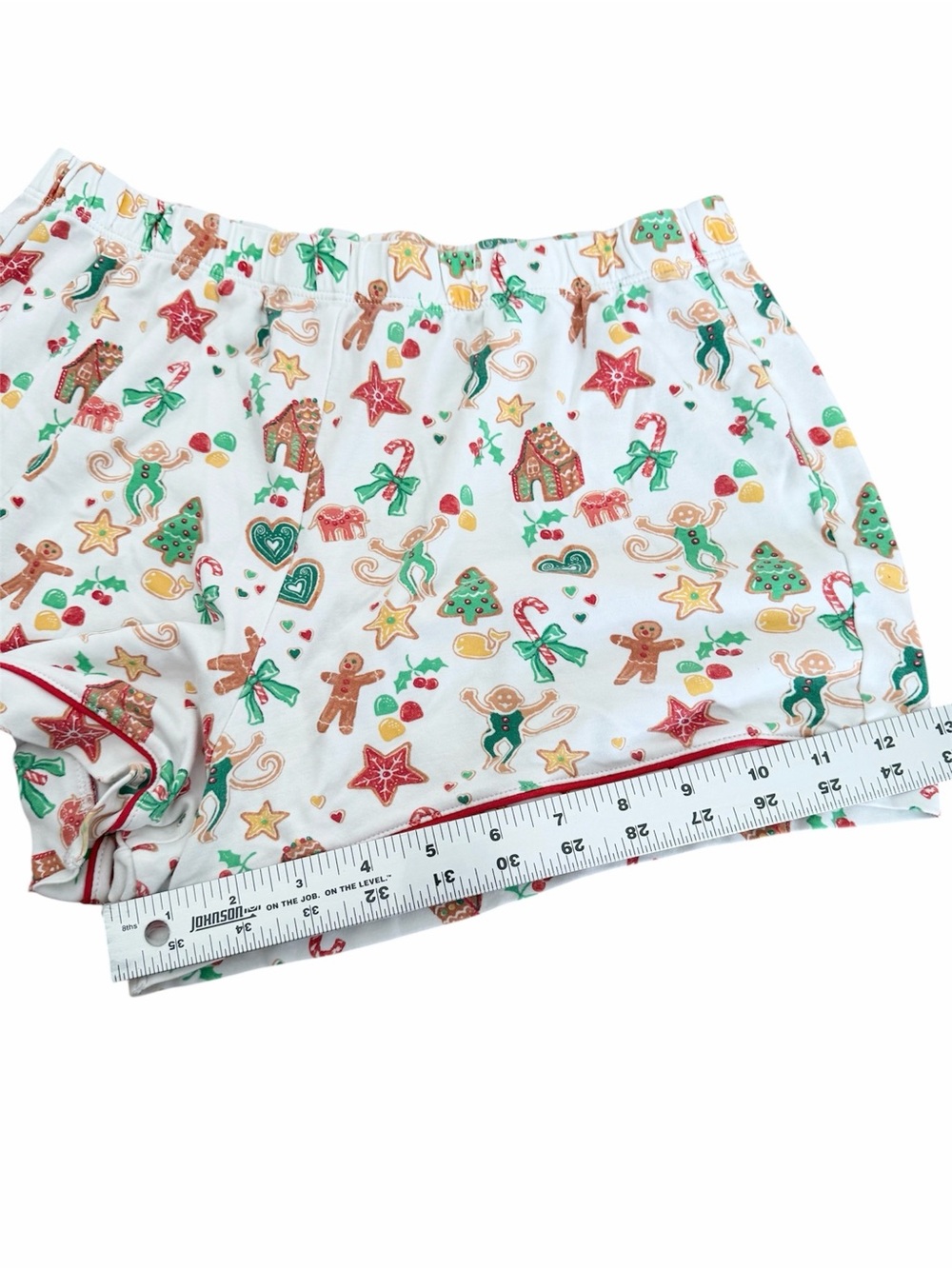 ROLLER RABBIT Gingerbread Polo Party Pajama Short Set - Like New, Medium - Picture 13 of 14